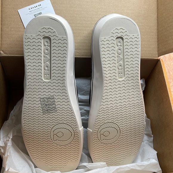 🖤Coach Men's Black Signature Jacquard Slip On Skate Sneaker (C8958) - Picture 8 of 13